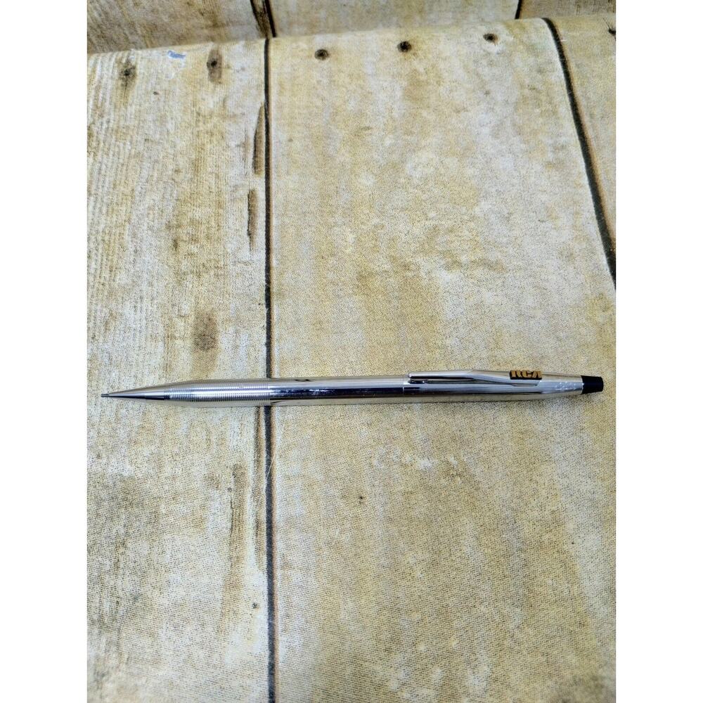 Vtg RCA Silver Mechanical Pencil L J Marano